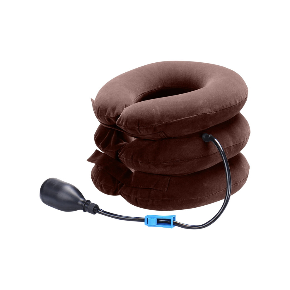 Inflatable Cervical Traction Device with Fleece Cover