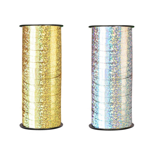 Metallisch gewelltes Kräuselband – 2er-Pack