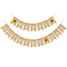 Set di decorazioni in lino per striscione della Festa della Mamma