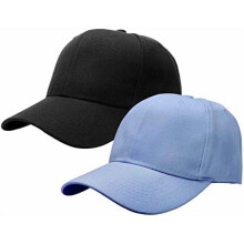 Boné de beisebol masculino ajustável, com aba pré-curvada de 6 painéis.