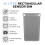 Tower Tower Rectangular ABS Sensor Bin with Bin Liner Retainer Ring, 50L, Grey T838028GRY 2