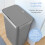 Tower Tower Rectangular ABS Sensor Bin with Bin Liner Retainer Ring, 50L, Grey T838028GRY 4