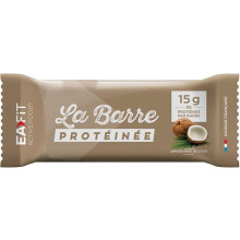 EAFIT Protein Bar Display of 24 Bars of 46g Coconut Flavour - Milk Chocolate Coated - 16g of Protein Per Bar - 5.5g of Mg - Low Sugar - 12 Lives and M