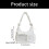 Gift For Friend Small Underarm Bag Comfortable Strap-Black 4