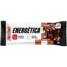 Nutrisport - Energy Bars 49g - Chocolate Flavor - High in Protein and Carbohydrates - Without Palm Oil - Gluten Free - Box of 24 units