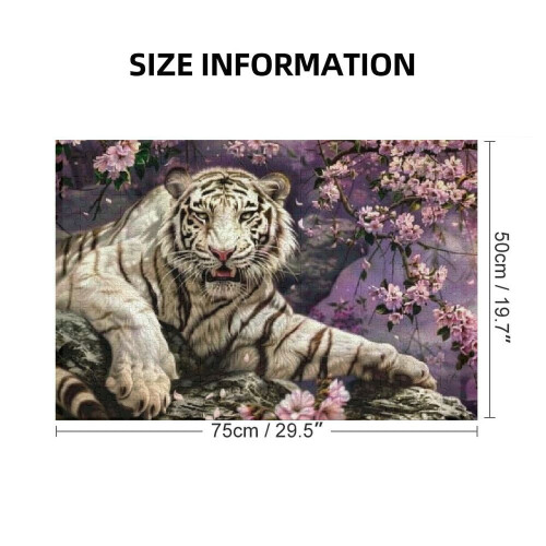 Ξύλινο παζλ White Tiger 1