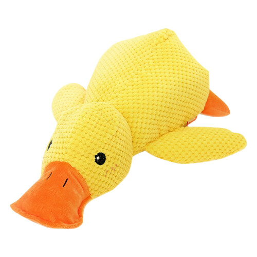 Brinquedo calmante para cães, com som de grasnado, para mastigar e abraçar, 25 cm (9,84 polegadas) 1