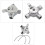 Upgrades 3/8 Inch Manual Mixing Valves With-Version with nut 2
