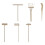 4Sets Small Bamboo Rakes Creative Office Zen Garden Decorative Tools 3