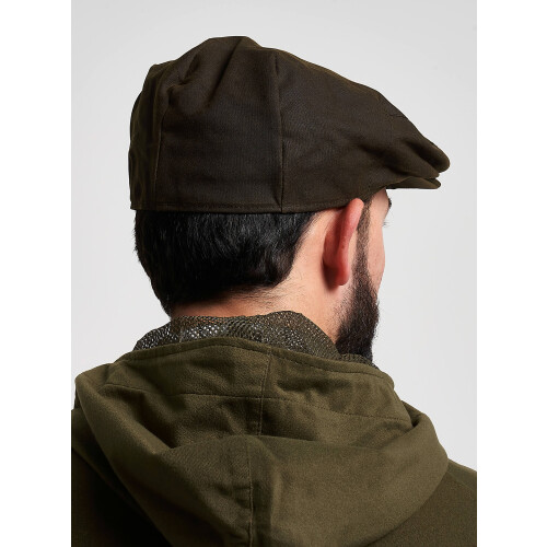 JACK PYKE JACK PYKE Men's Green Cotton Waxed Flat Cap 57cm 2