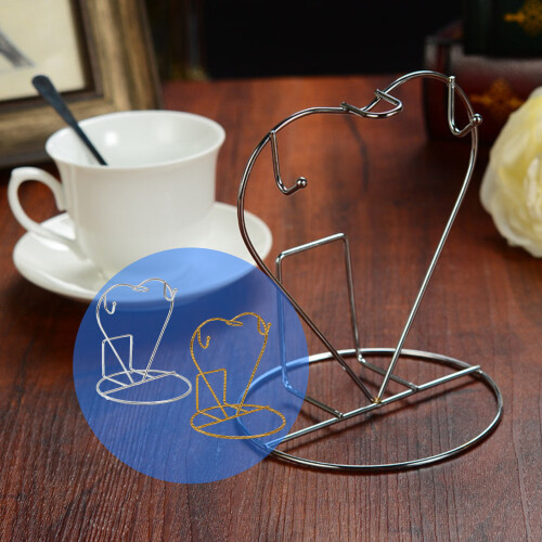 Space Saving Iron Wire Cup And Dish Rack For Stylish-Gold 2