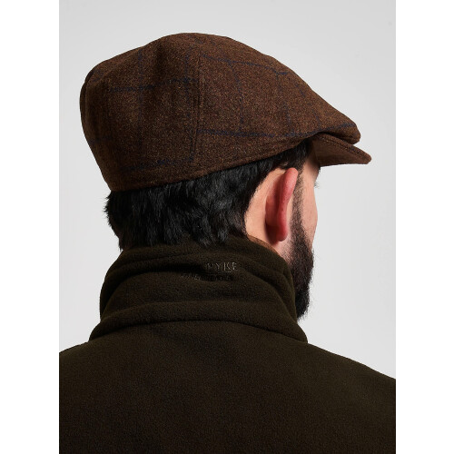 JACK PYKE JACK PYKE Newsboy Flat Cap Brown Tweed 58cm 1