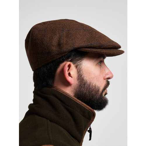 JACK PYKE JACK PYKE Newsboy Flat Cap Brown Tweed 58cm 2