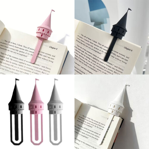 Delicate Miniature Castles Tower Bookmarks Light Weight-White 2