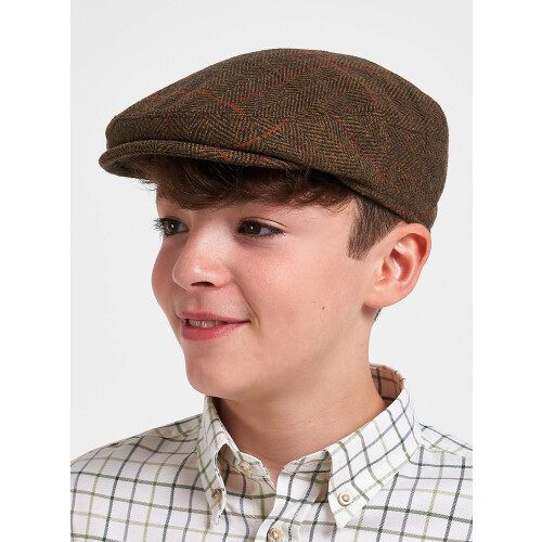 JACK PYKE Jack Pyke Junior Wool Blend Flat Cap Tweed Brown L/XL 1