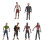 Zombie actiefiguur 4 inch statisch modelpakket 4
