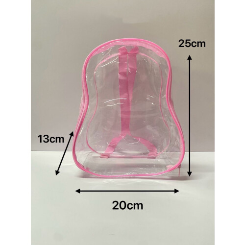 Saco transparente em formato de cabaça para guardar bonecas, rosa. 2