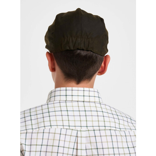 JACK PYKE JACK PYKE Junior Waxed Cotton Flat Cap Green S/M 2