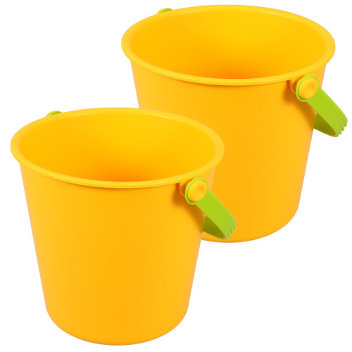 QUMONIN beach sand bucket with handle 2 pcs 2