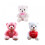 Witte teddybeer met LED-nachtlampje (20 cm) 5
