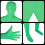 Groene bodysuit met chroma key-effect, elastisch, 160/170/180 cm 3