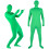 Groene bodysuit met chroma key-effect, elastisch, 160/170/180 cm 4