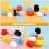 Malas de plástico em miniatura, 6 unidades, 1,08 x 0,94 x 0,59 polegadas 3