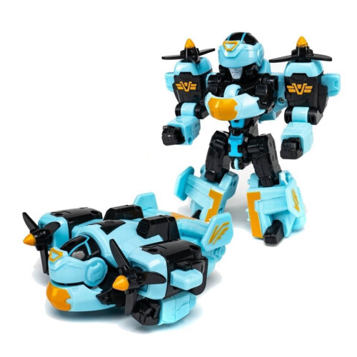 Παιχνίδι ρομπότ μετασχηματισμού 15cm ανοιχτό πράσινο 2