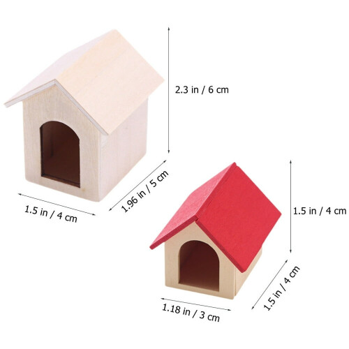 Σετ μίνι κλουβιών για σκύλους Dollhouse – 2 τεμάχια Birch 1