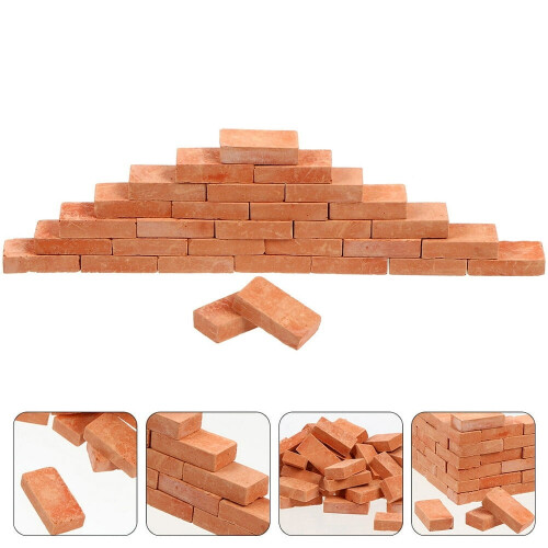 Μίνι Πήλινα Τούβλα EASTIN για DIY Μινιατούρα Σκηνικά – 50 τεμάχια 2