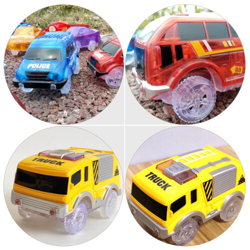 2er-Pack LED-Leuchtrennwagen für Kinder 2