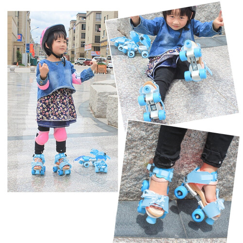 Verstellbare Kinder-Rollschuhe – PVC-Rollen, 18–23 1
