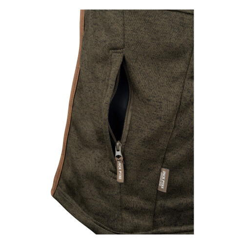 JACK PYKE JACK PYKE Melange Fleece Gilet Dark Olive Medium 2