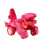 Dinosaurbilleke med trekkmekanisme, rosa, 1 stk. 2