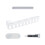 Variable Length Garment Rack Featuring Modern Grey And-White 1