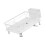 Sturdy Carbon Steel Tabletop Dish Rack Stand For Plates-White 1