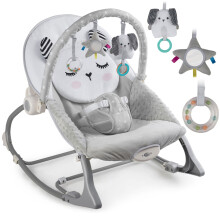 Babywippe mit Vibration Nukido - grau