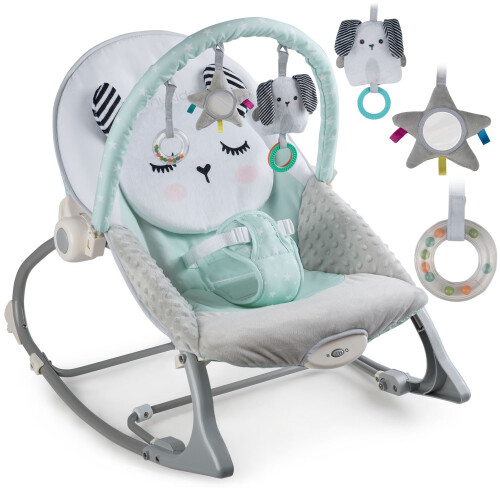 Babywippe mit Vibration Nukido - mintgrün