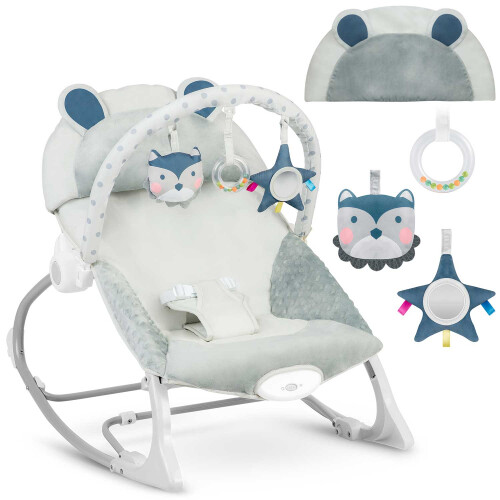 Babywippe mit Vibration Ricokids - grau