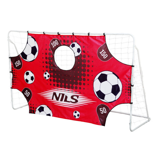 Porta da calcio 2 in 1 con rete e pannello bersaglio