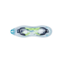 Junior-Schwimmbrille, Schwarz/Grün, Antibeschlag-Gläser