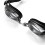 Schwarze Schwimmbrille, Antibeschlag, UV-Schutz 2