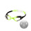 Junior-Schwimmbrille, Schwarz/Grün, Antibeschlag-Gläser 2