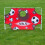 Porta da calcio 2 in 1 con rete e pannello bersaglio 3