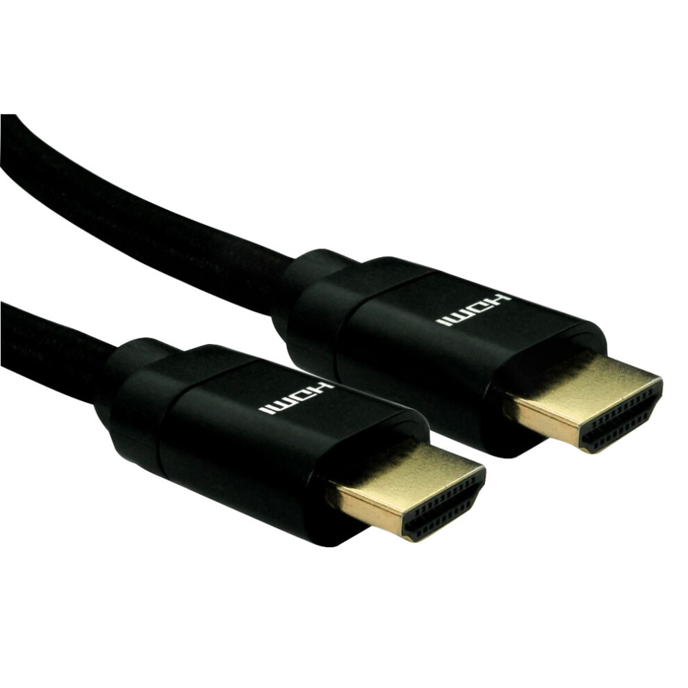 Truconnect 16-1756 1M 8K Hdmi 28Awg Hood Braided Cable Black 5055781245749