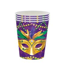 Mardi Gras engangspapirkopper – 20-pakning