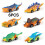 6er-Pack Dinosaurier-Rückziehautos für Kinder 1
