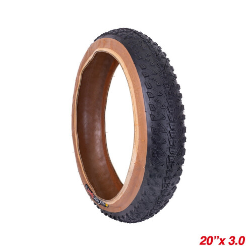Pneu dobrável de borracha para Fat Bike, 20x3.0 polegadas.