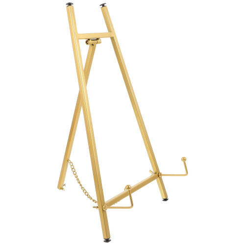 Staffeliholder i rustfrit stål, 42x20x20cm, gylden