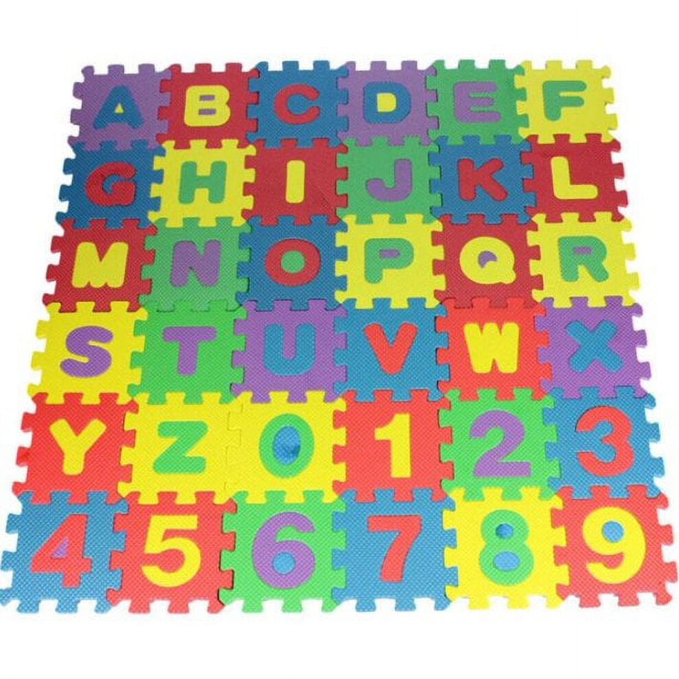 Alphabet Foam Play Mats A-Z, 36 pcs, 12x12 cm